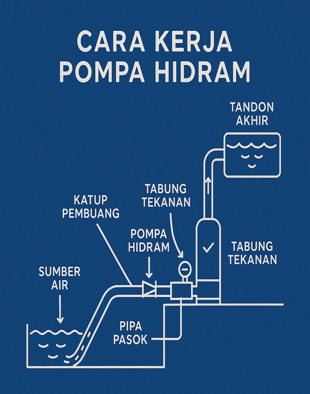 cara-kerja pompa hidram